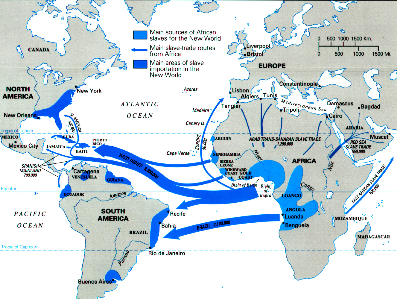 Map of Slave Trade Map Collection