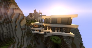 Download «Modern Mountain House» (37 Mb) Map For Minecraft