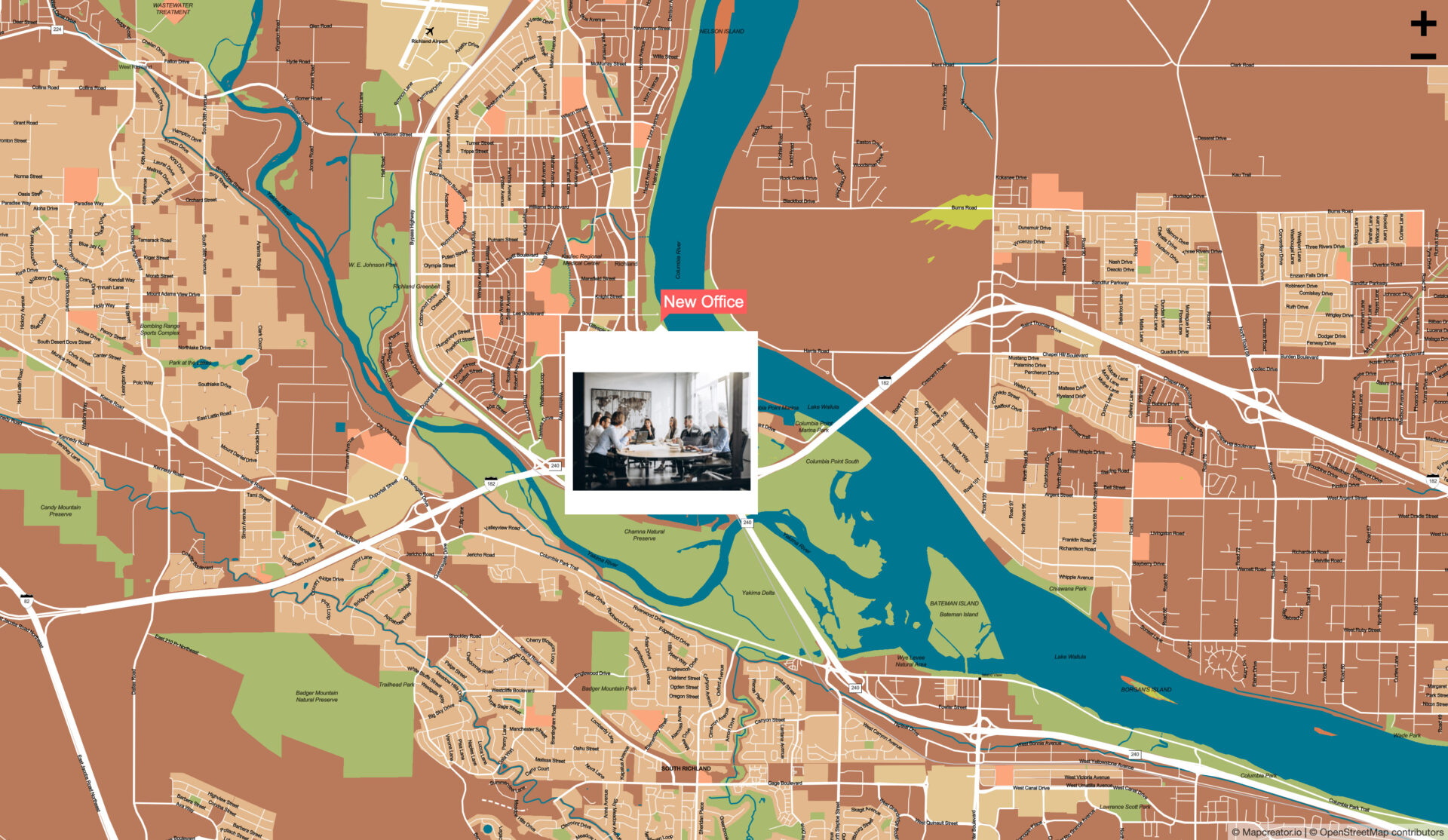 Outil de cartographie pour les cartes interactives Mapcreator