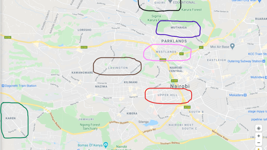 Nairobi City, Kenya Mapees
