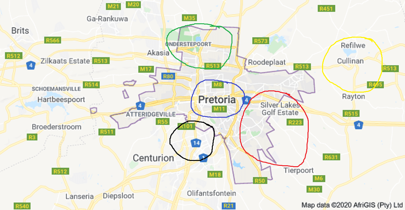 Pretoria, South Africa Mapees