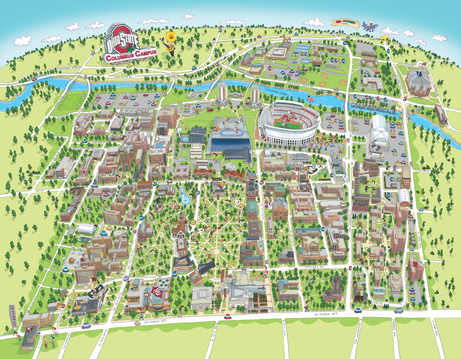 Ohio State Campus Map