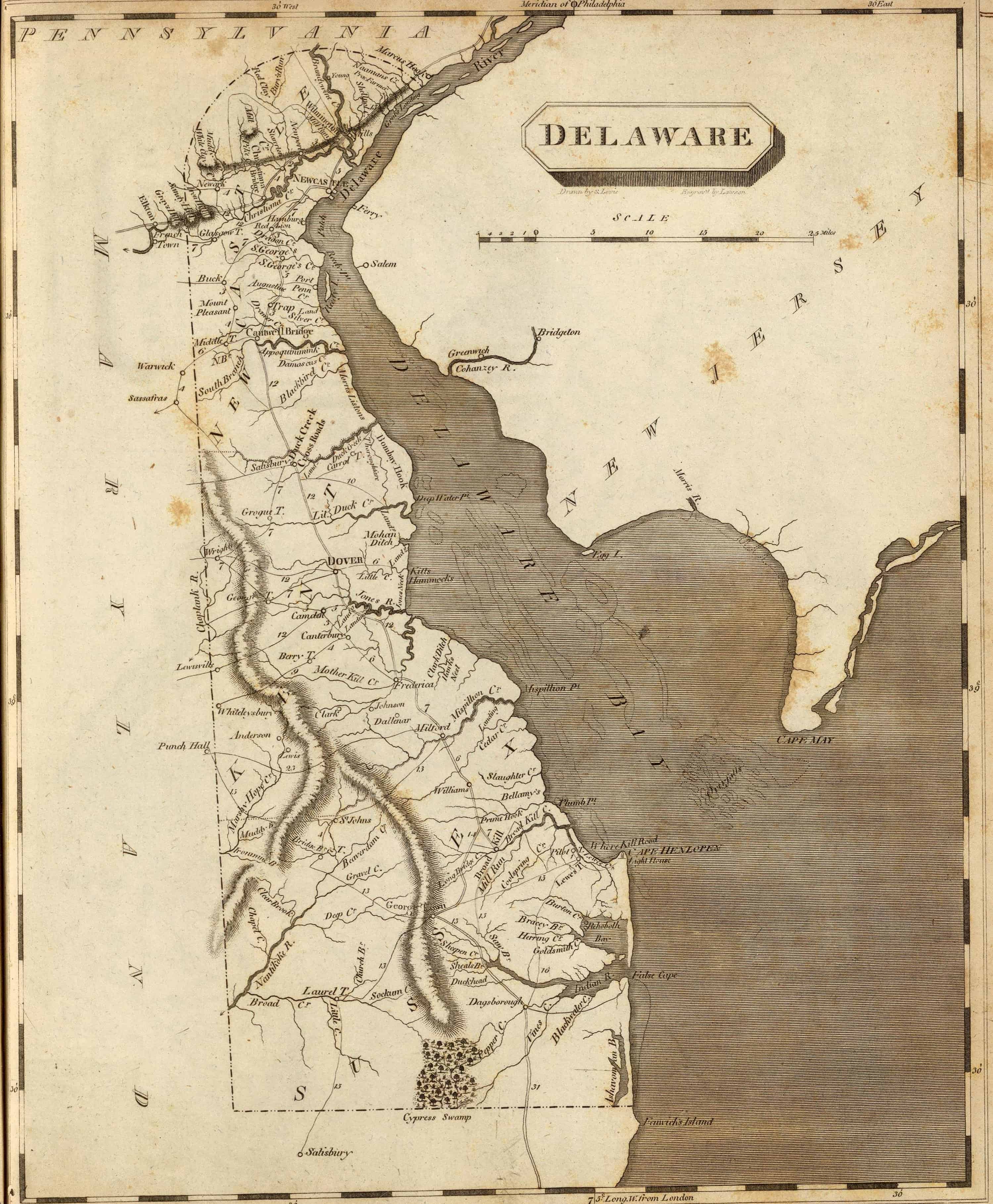 Delaware Colony Map