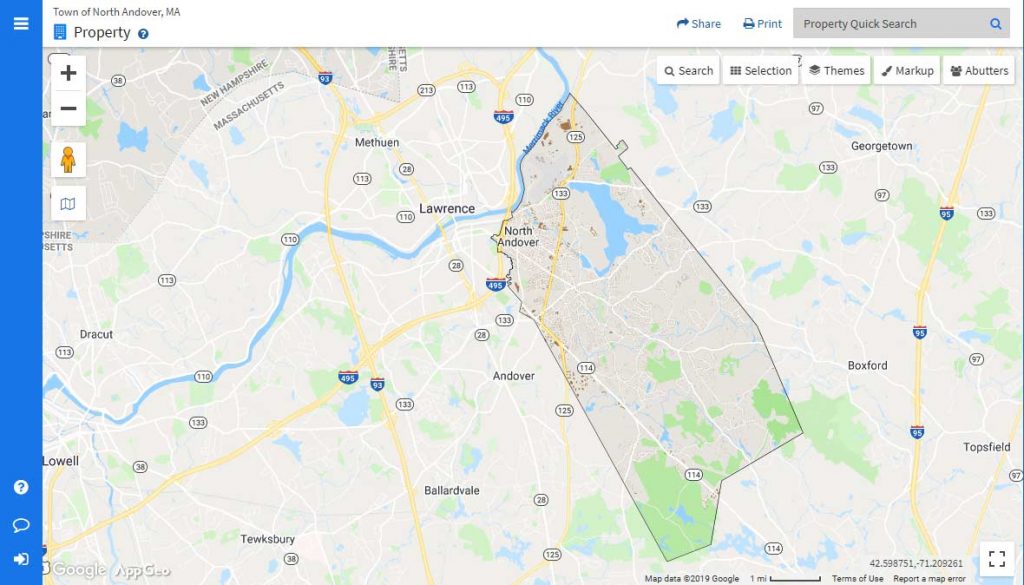 North Andover A Town at Your Fingertips MapGeo