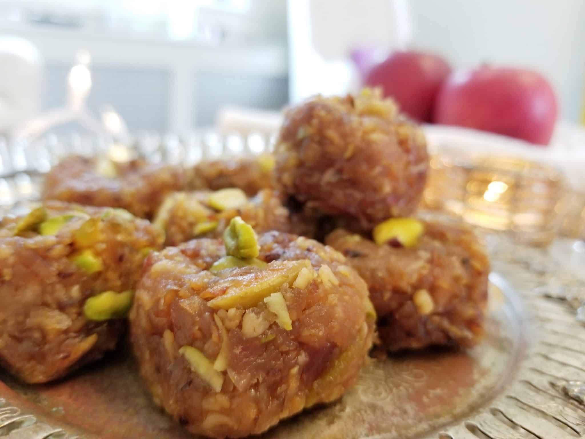 Apple Peda Indian Sweet with a Canadian twist Maple and Marigold