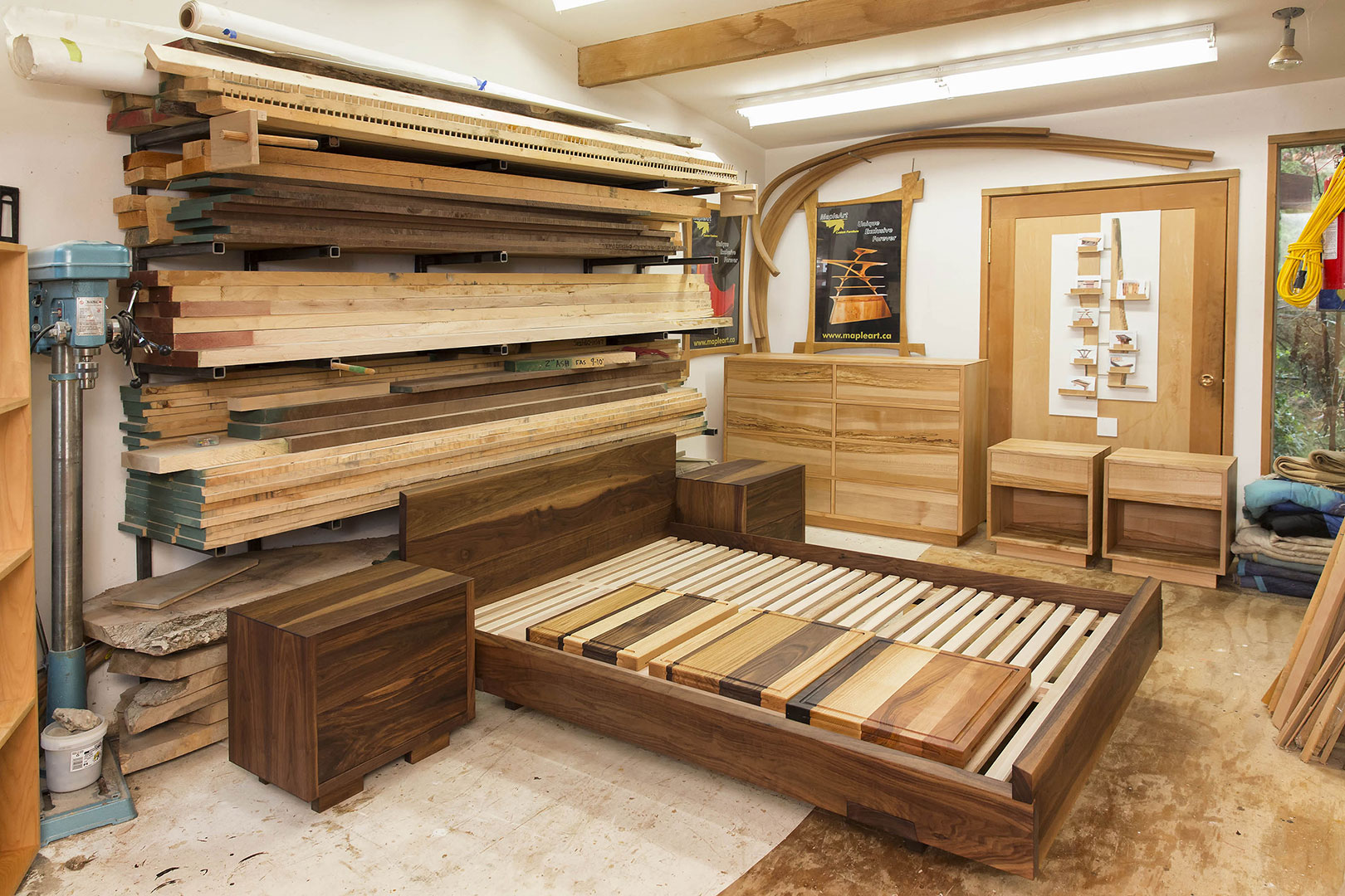 MapleArt Custom Wood Furniture, Vancouver, BCSunflower Bed MapleArt