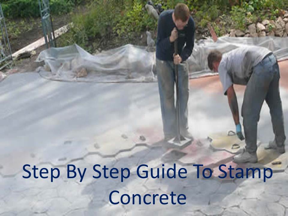 Step By Step Guide To Stamp Concrete Maple Concrete Pumping