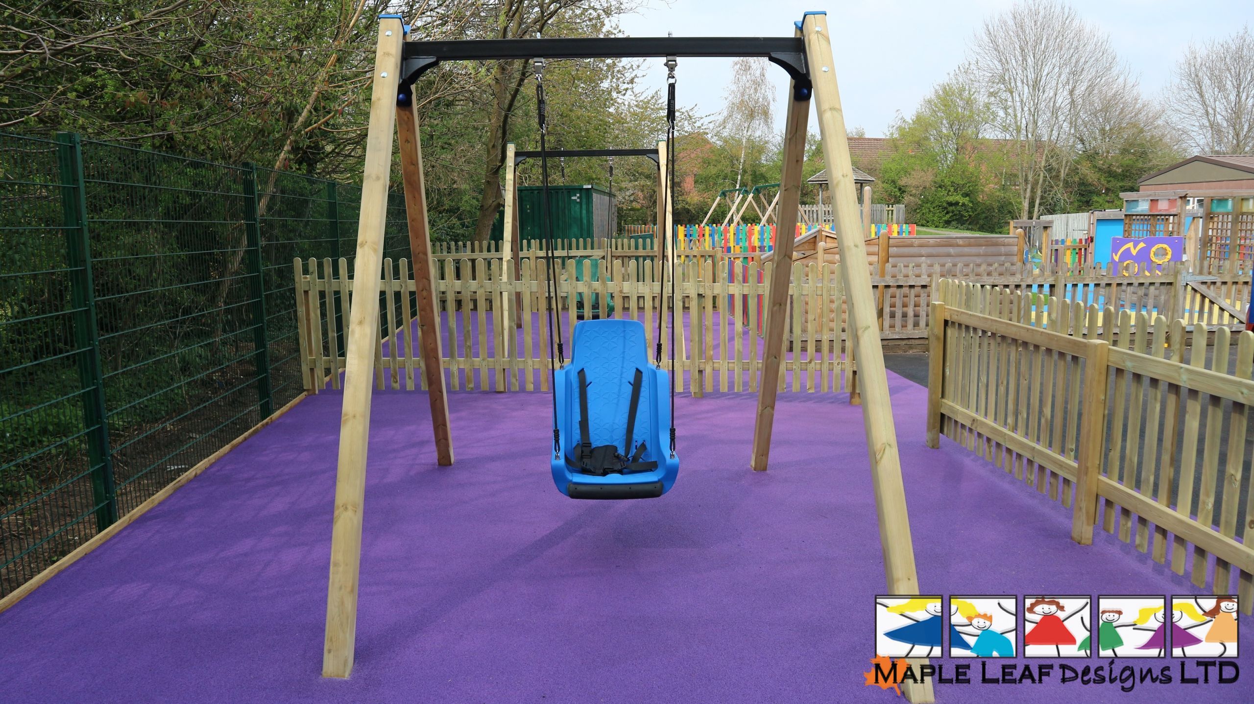 Mirage Bucket Seat Swing (Single) by Maple Leaf Designs. The OneStop