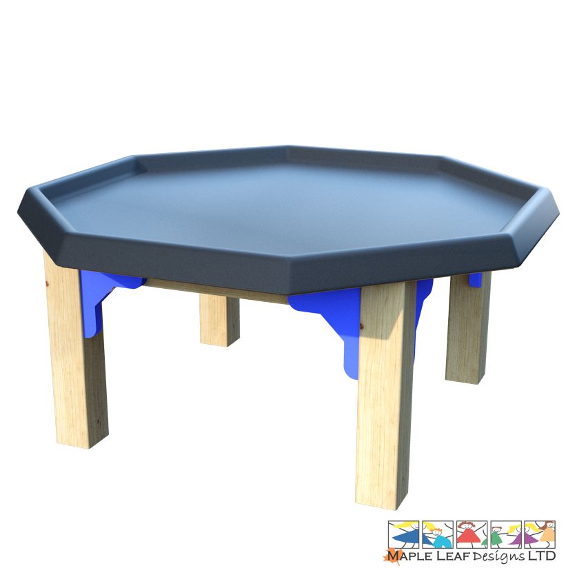 Timber Frame Tuff Table Natural Play Maple Leaf Designs Ltd.