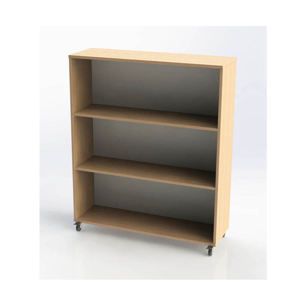 Grasmere Straight Mobile Bookcase w1000mm Maple Leaf