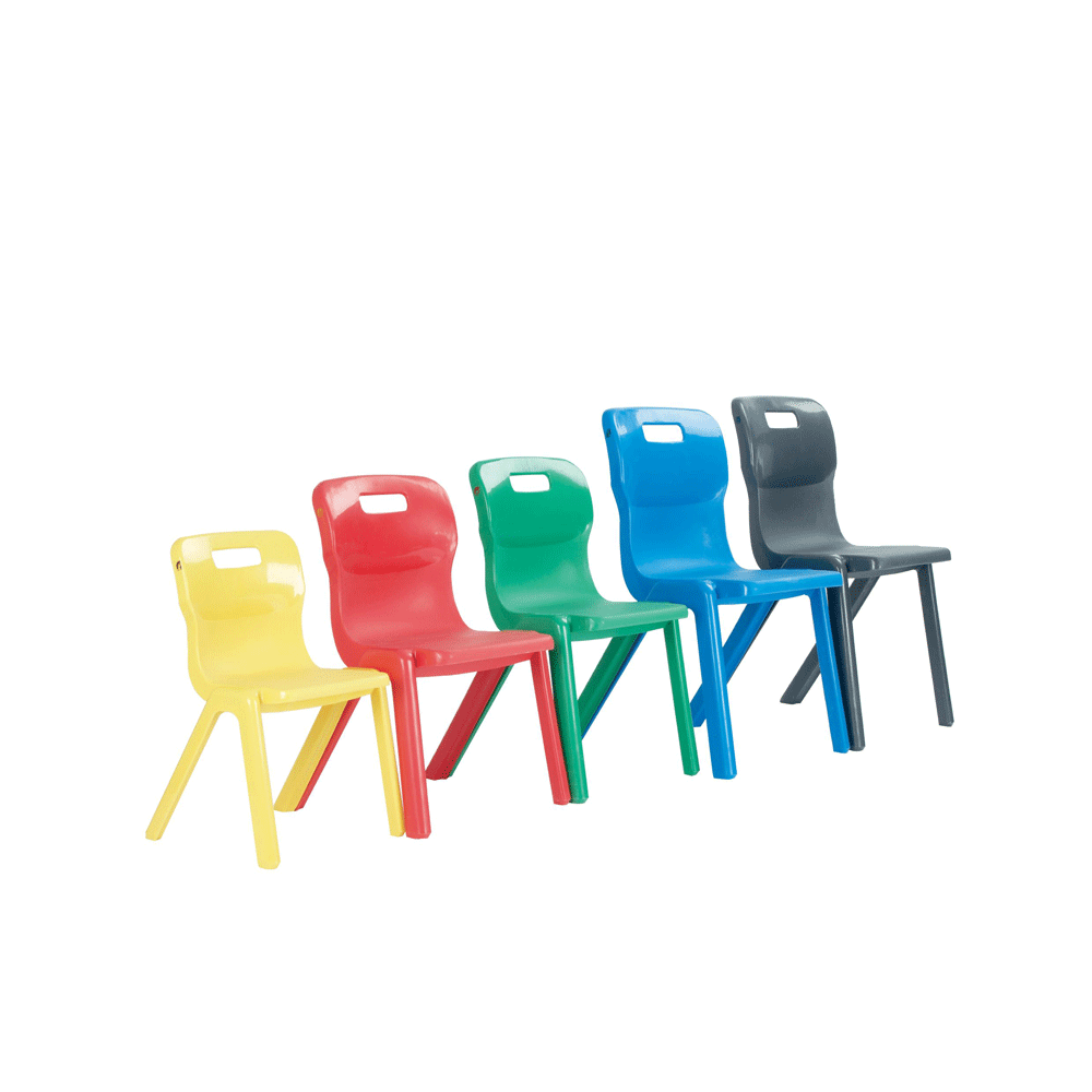 Titan Positive Posture Plastic Classroom Chair Maple Leaf