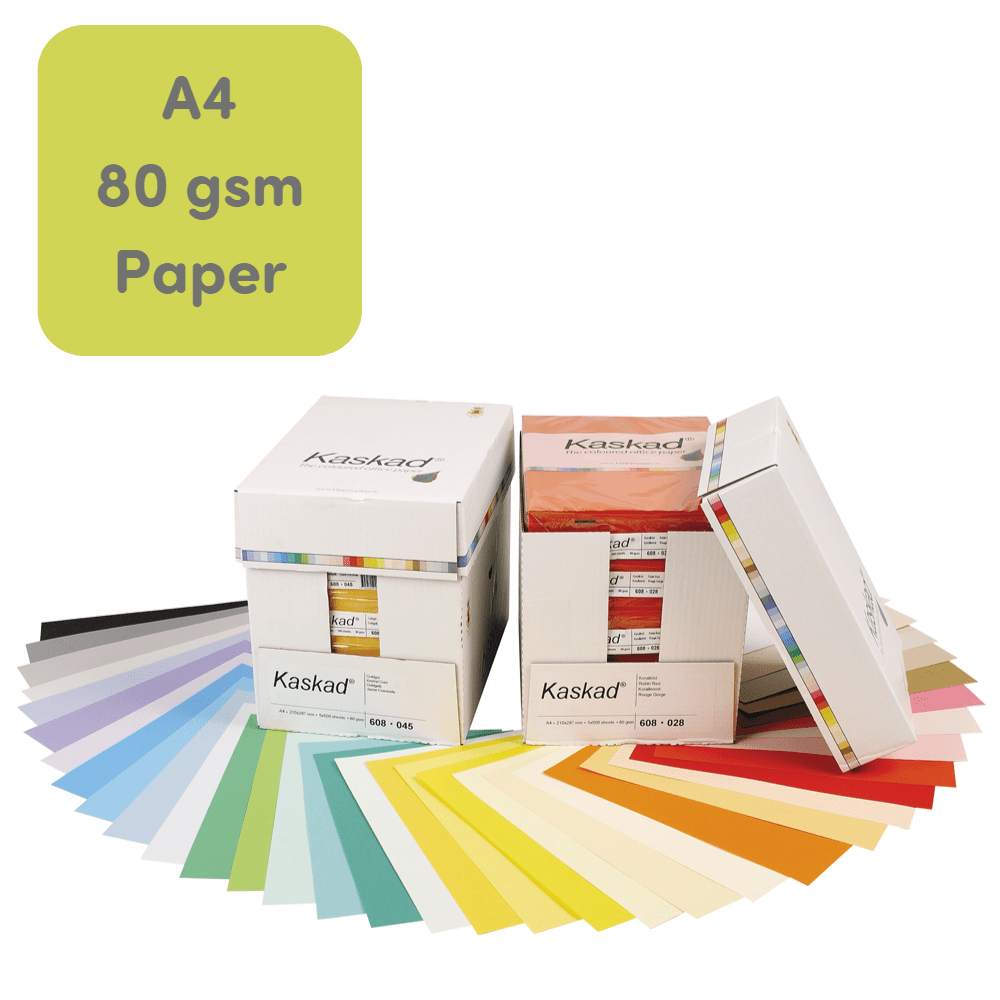 Kaskad A4 80gsm Coloured Copier Paper Maple Leaf