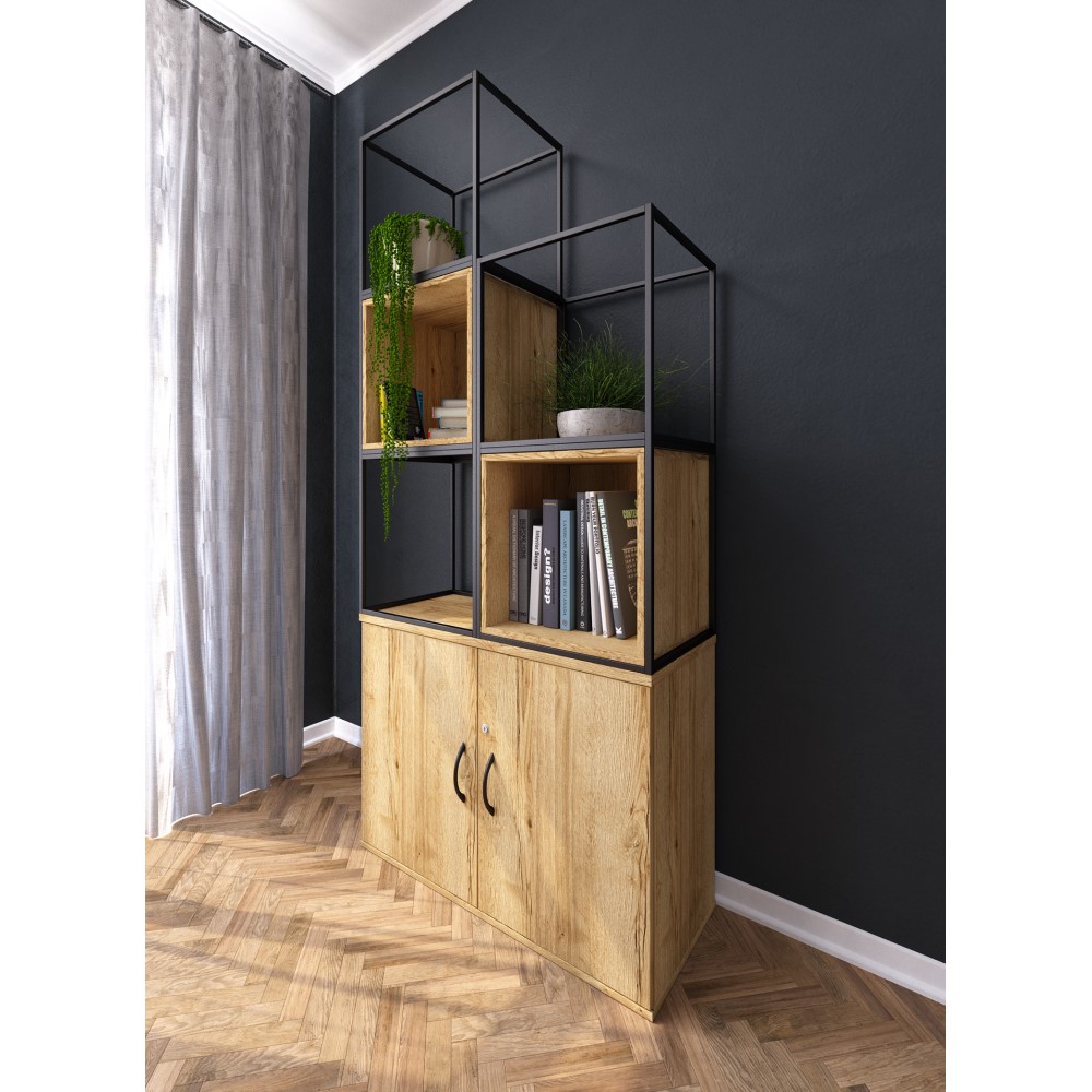 Nevada Grid Alcove Unit Maple Leaf