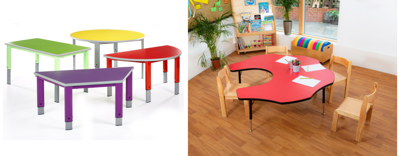 Explainer Classroom Height Adjustable Tables [Video] Maple Leaf