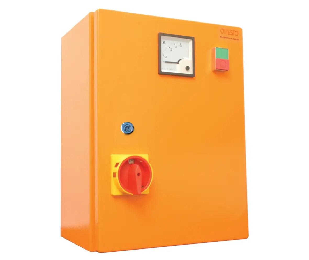 Star Delta Starter Type 5 (enclosed with ammeter & isolator) Maple