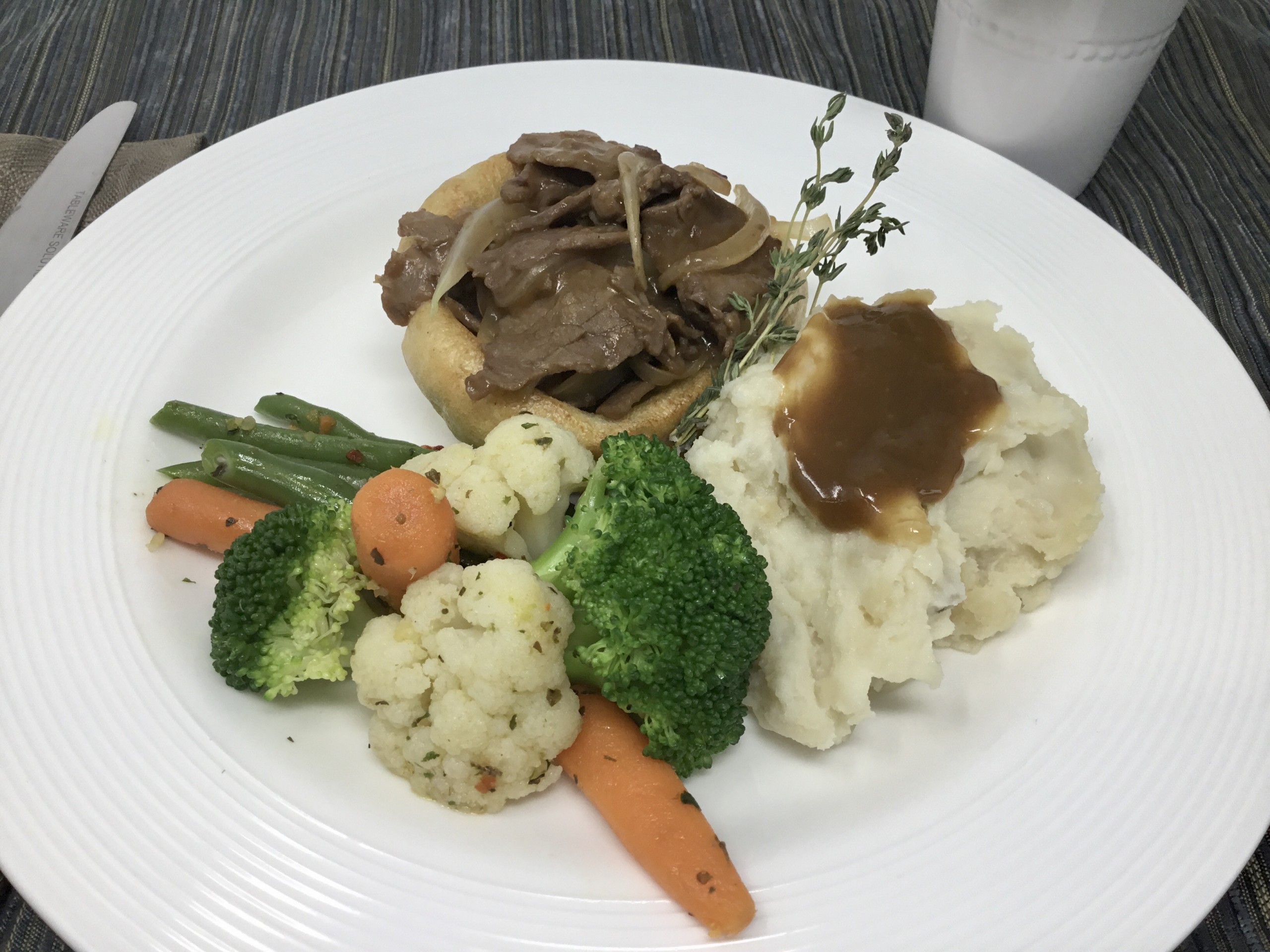 Shaved Steak & Yorkshire Pudding Maple Leaf Healthcare & Hospitality