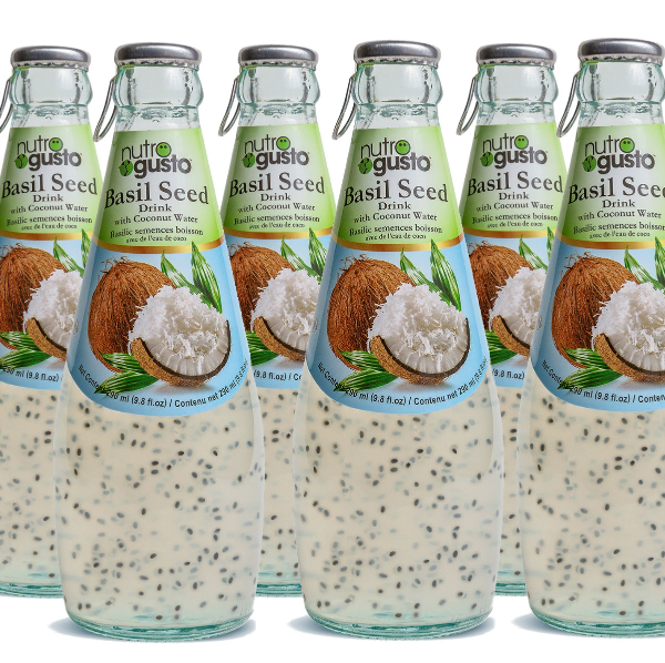 Nutrogusto Basil Seeds With Coconut Juice 290mL (6pack) Maple Mart