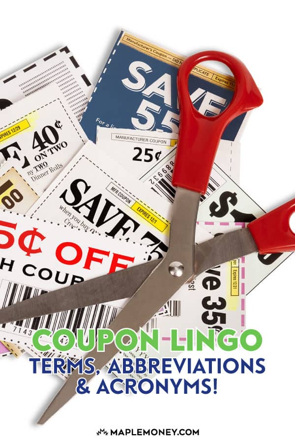 Coupon Lingo, Terms, Abbreviations & Acronyms!