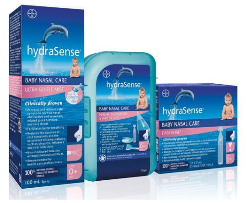 Relieve Baby's Nasal Congestion With hydraSense Baby Nasal Care 
