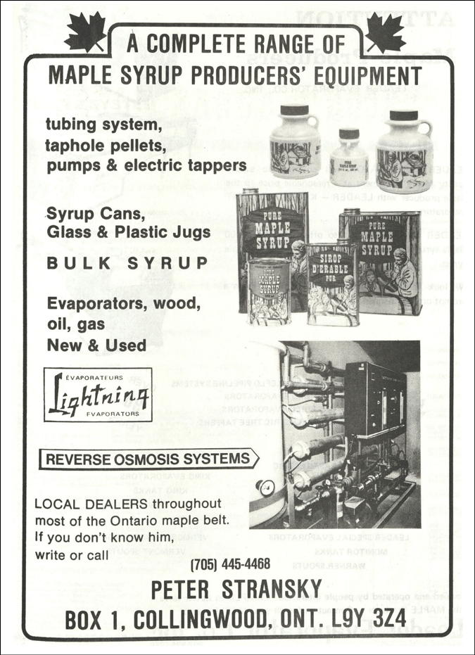 Dominion & Grimm Archives Maple Syrup History