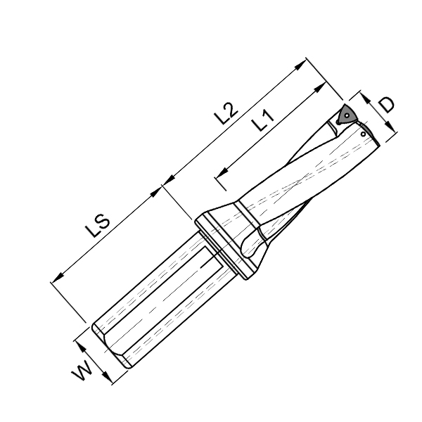 1" 3XD Indexable Drill