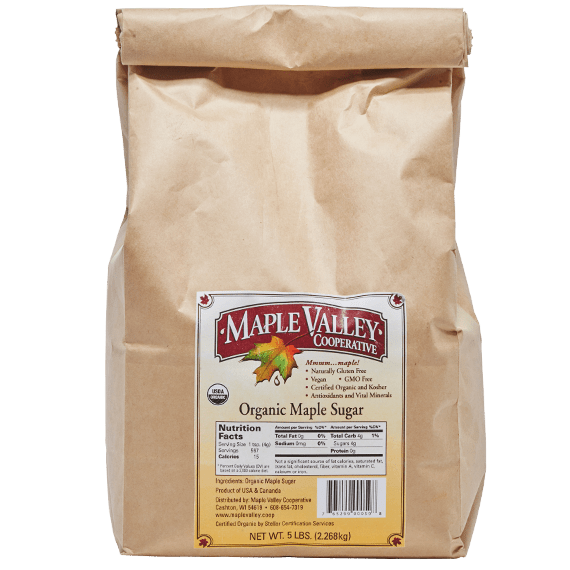 5lb Organic Maple Sugar Maple Valley Cooperative