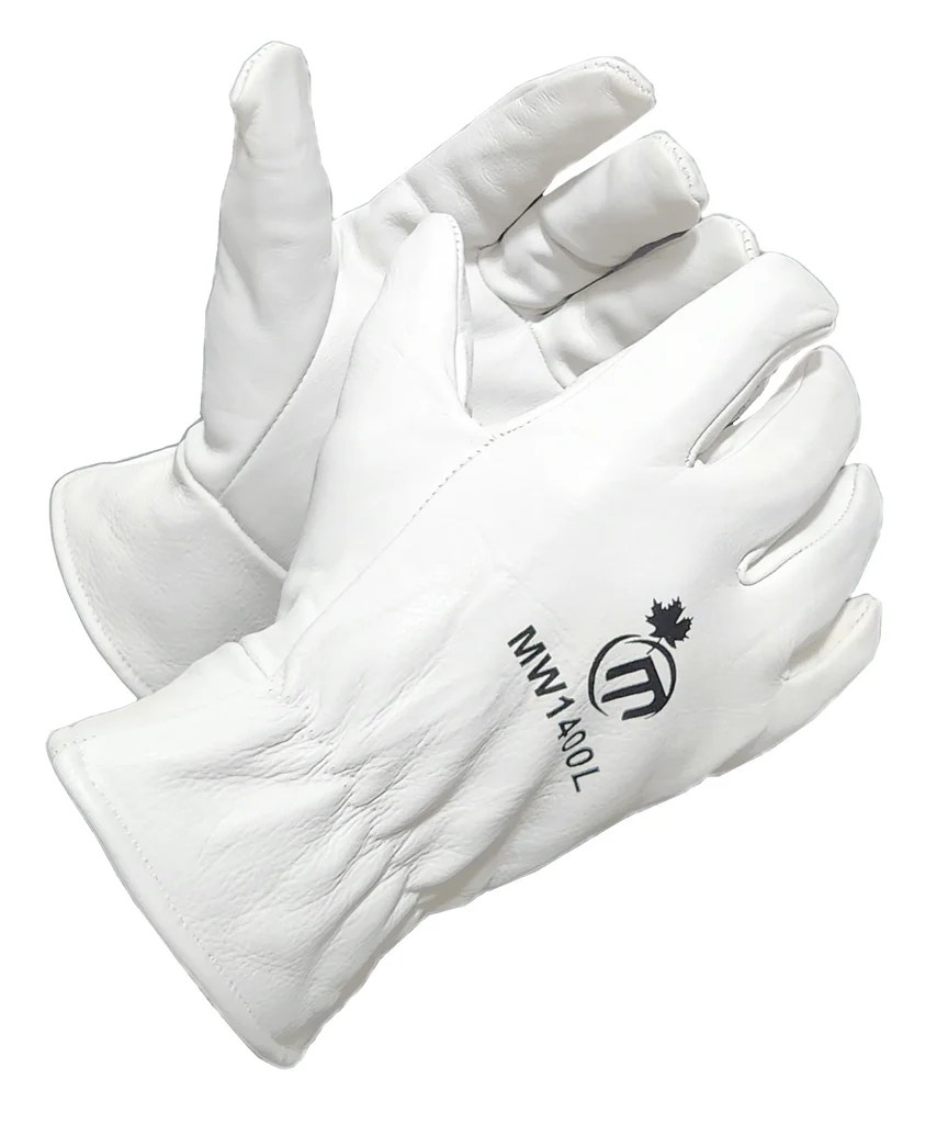 MW1400 TopGrade Cowhide Leather Work Gloves with Cotton Fleece Lining MapleWeld