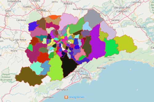 Mapping Zip Codes of Sao Paulo, Brazil Mapline
