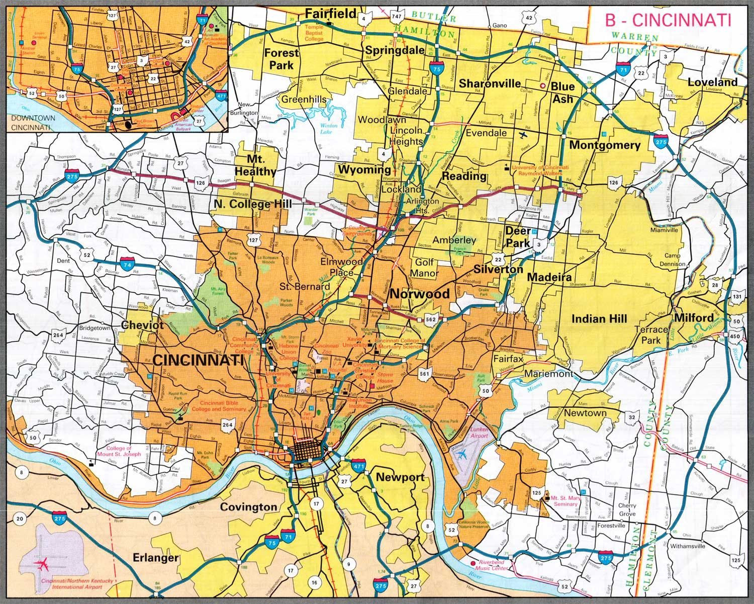 Cincinnati Google Maps Maps Maps Of Ohio