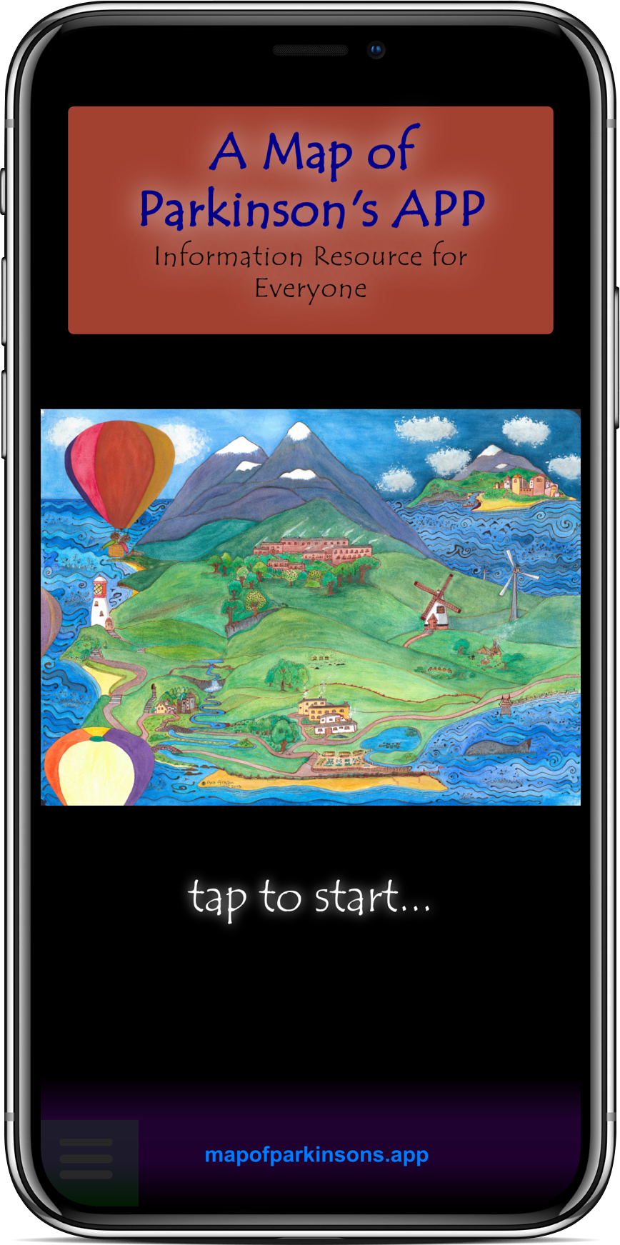 A Map of Parkinson's App