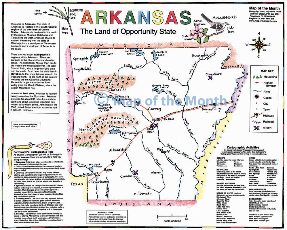Large Detailed Map of Arkansas With Cities And Towns