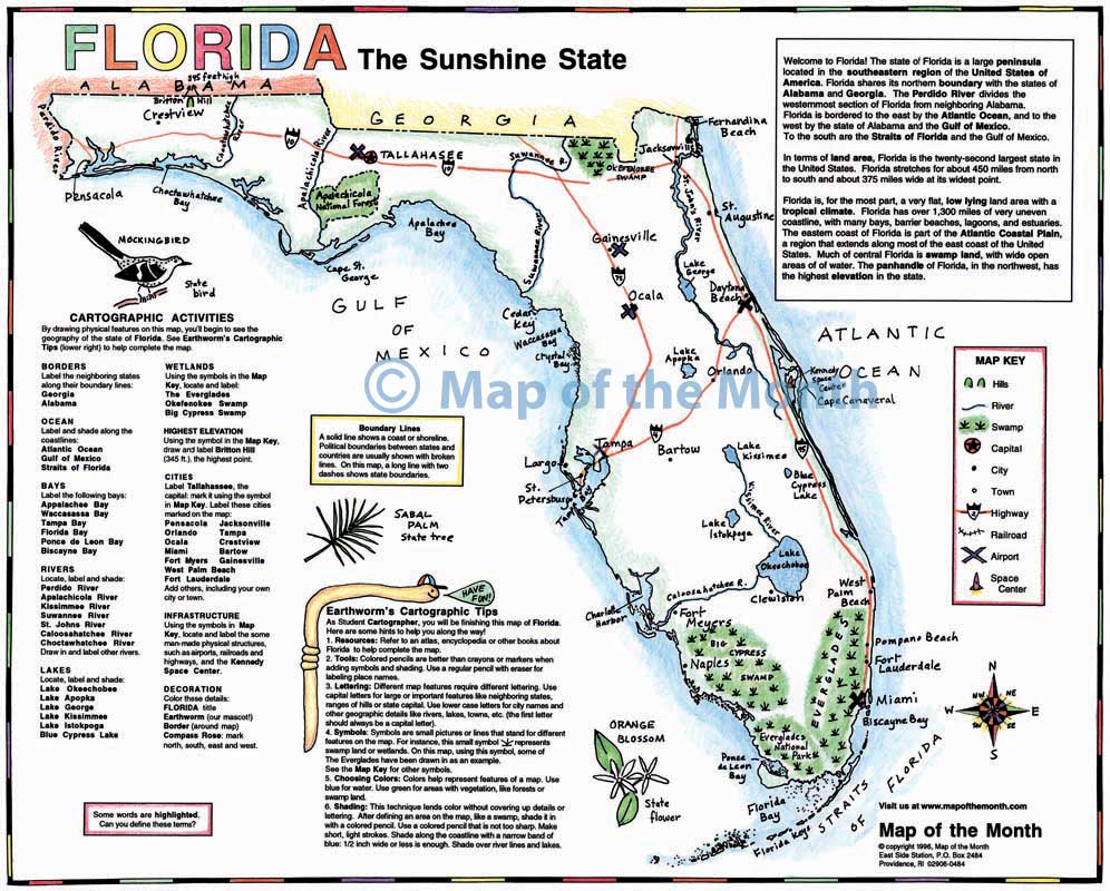 Blank Florida Map