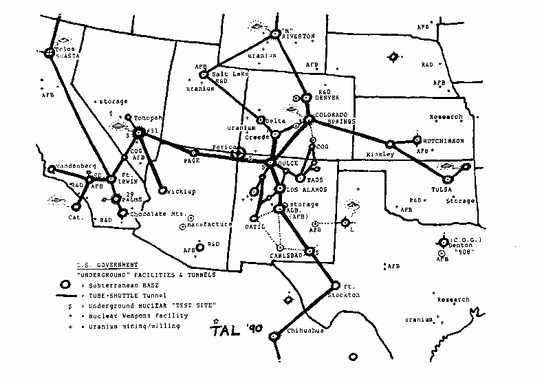 Map Of Underground Tunnels In Us Printable Map Of The US
