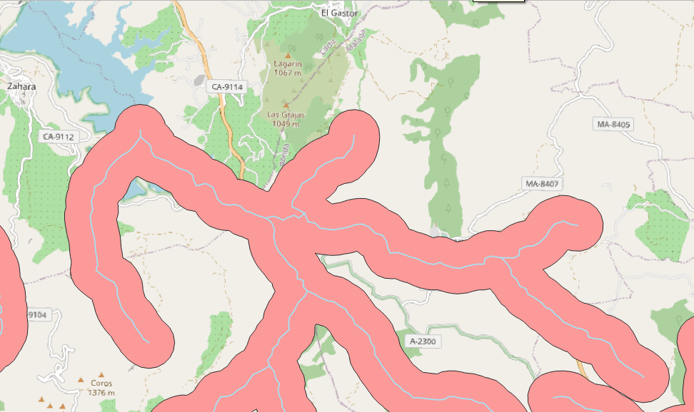 Cómo generar un buffer con QGIS MappingGIS