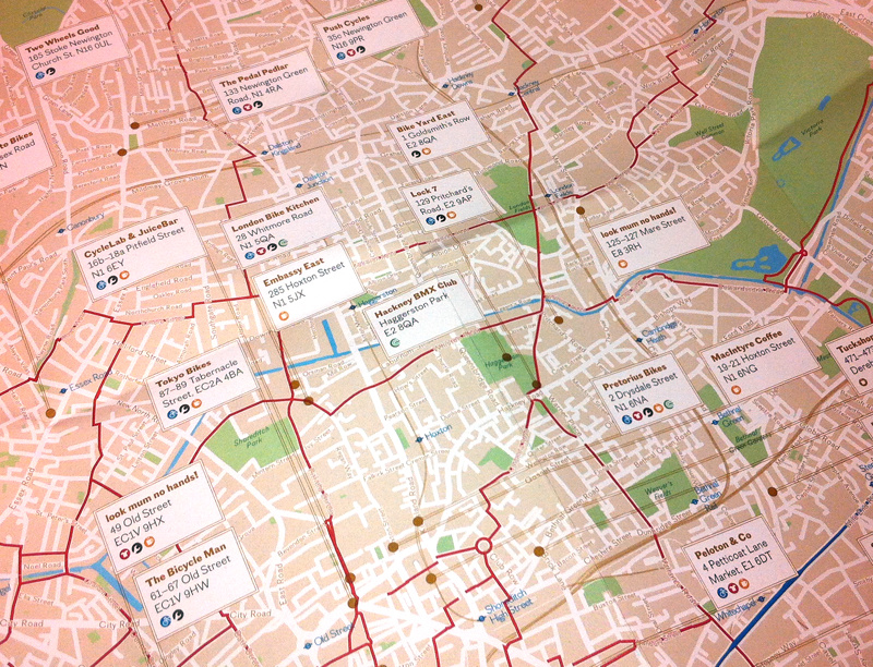 London Cycle Guide A Mini Map Mapping London
