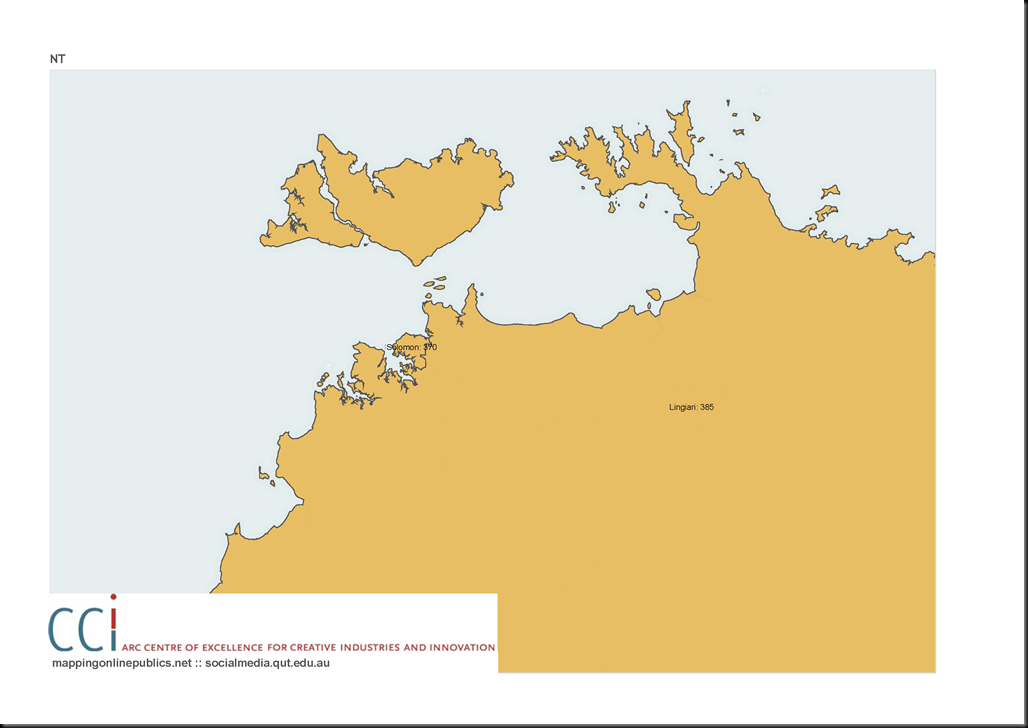 ausvotes Twitter Activity across the Electorates Mapping Online Publics