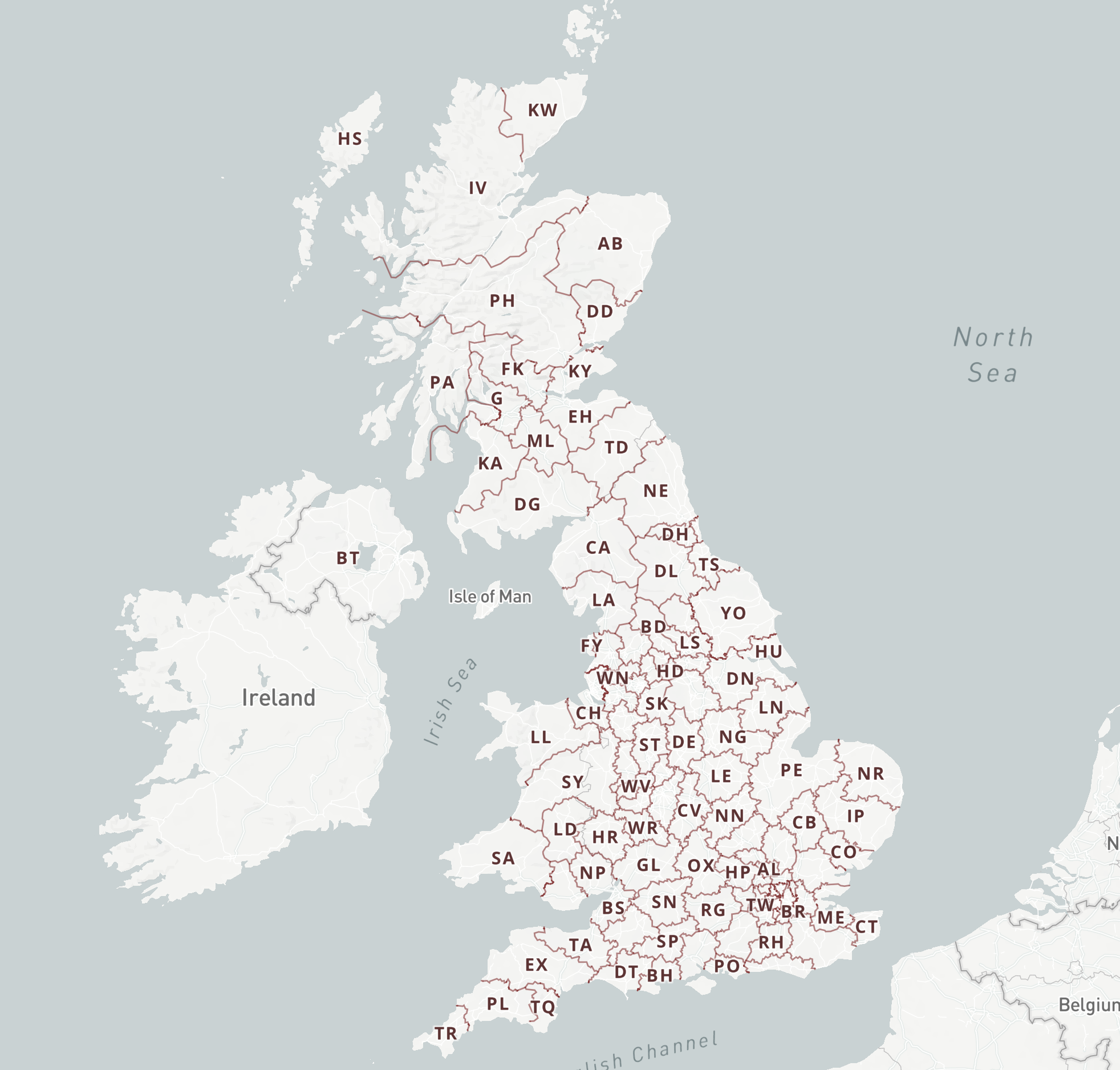 Postcodes 1 preview Maproom