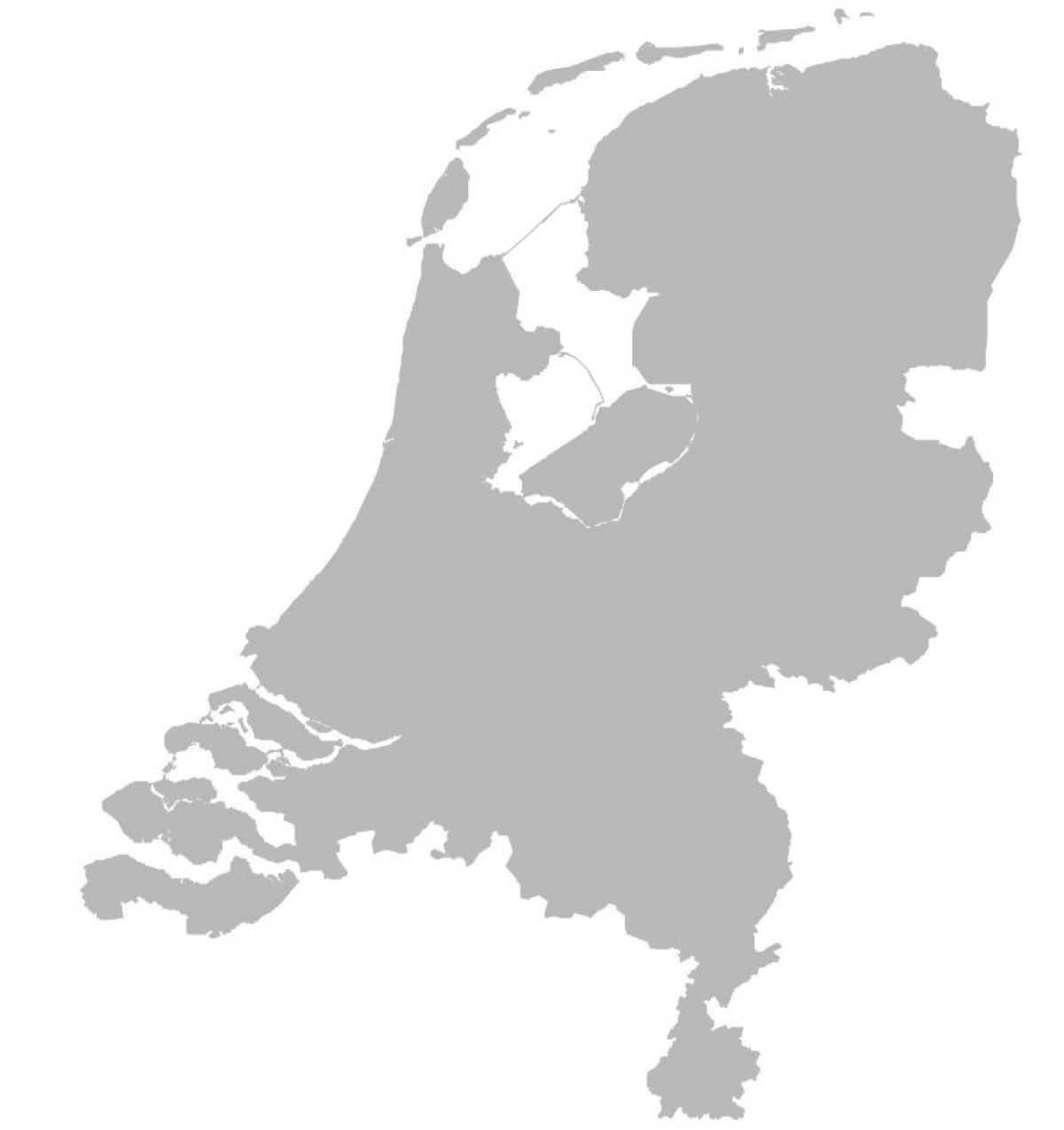 Blanco Kaart Nederland Time Netherlands map vector Netherlands vector map (Western Europe Europe)