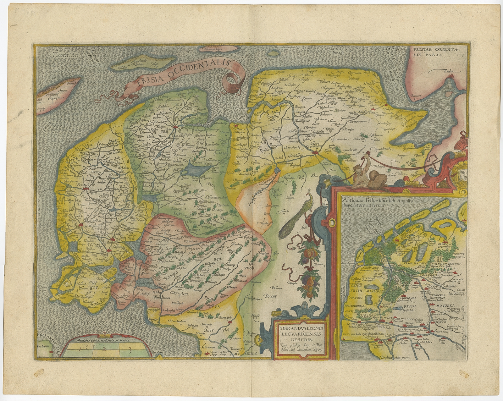 Antique Map of Friesland by Ortelius (c.1580) eBay