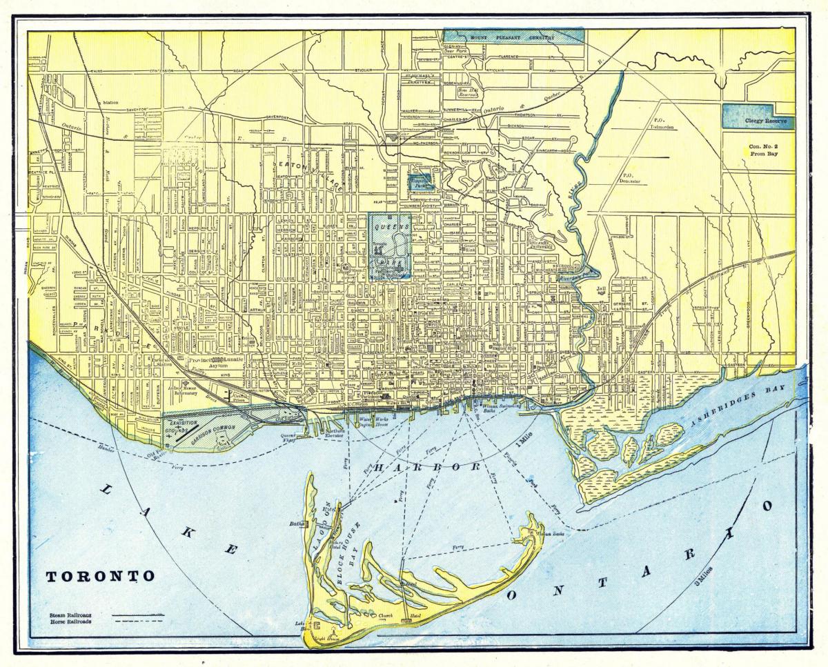Old Toronto map Old map of Toronto (Canada)
