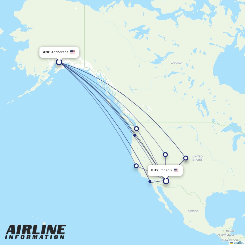 Airlines with flights from Anchorage to Phoenix (ANC to PHX) Airline