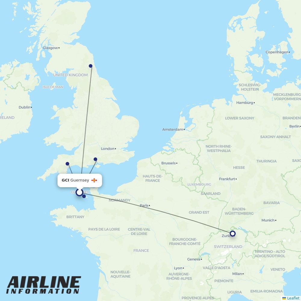 Blue Islands airline SI flights, airports Airline Information