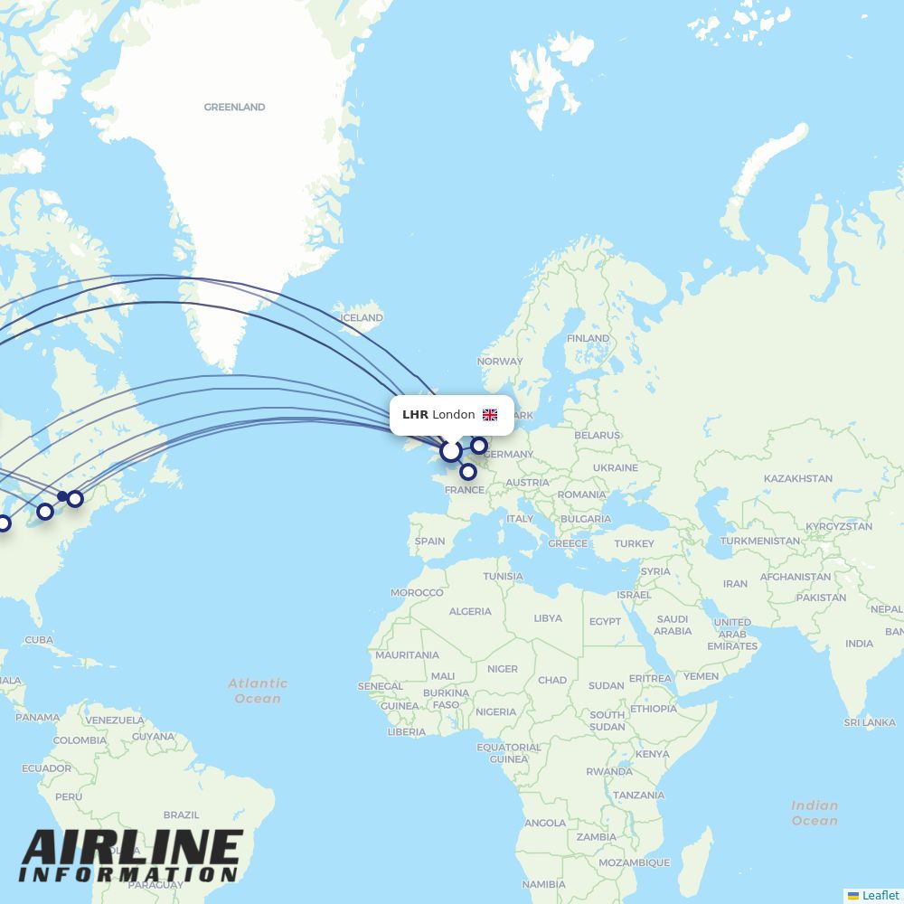 Airlines with flights from London to Calgary (LHR to YYC) Airline