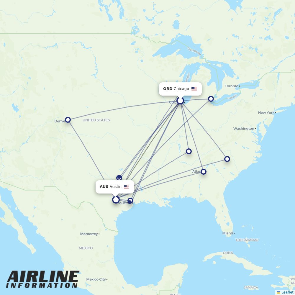 Airlines with flights from Chicago to Austin (ORD to AUS) Airline
