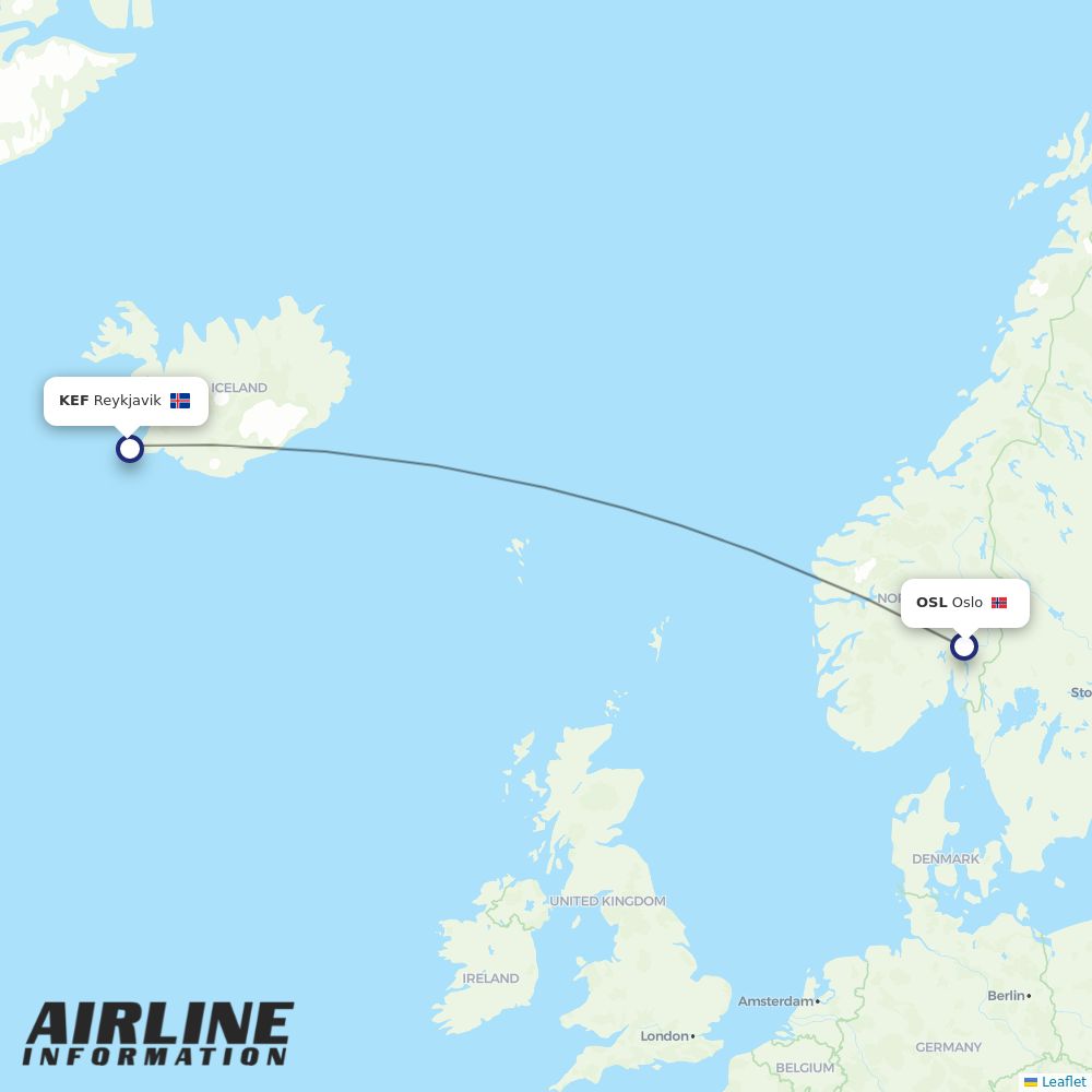 Icelandair airline FI flights, airports Airline Information