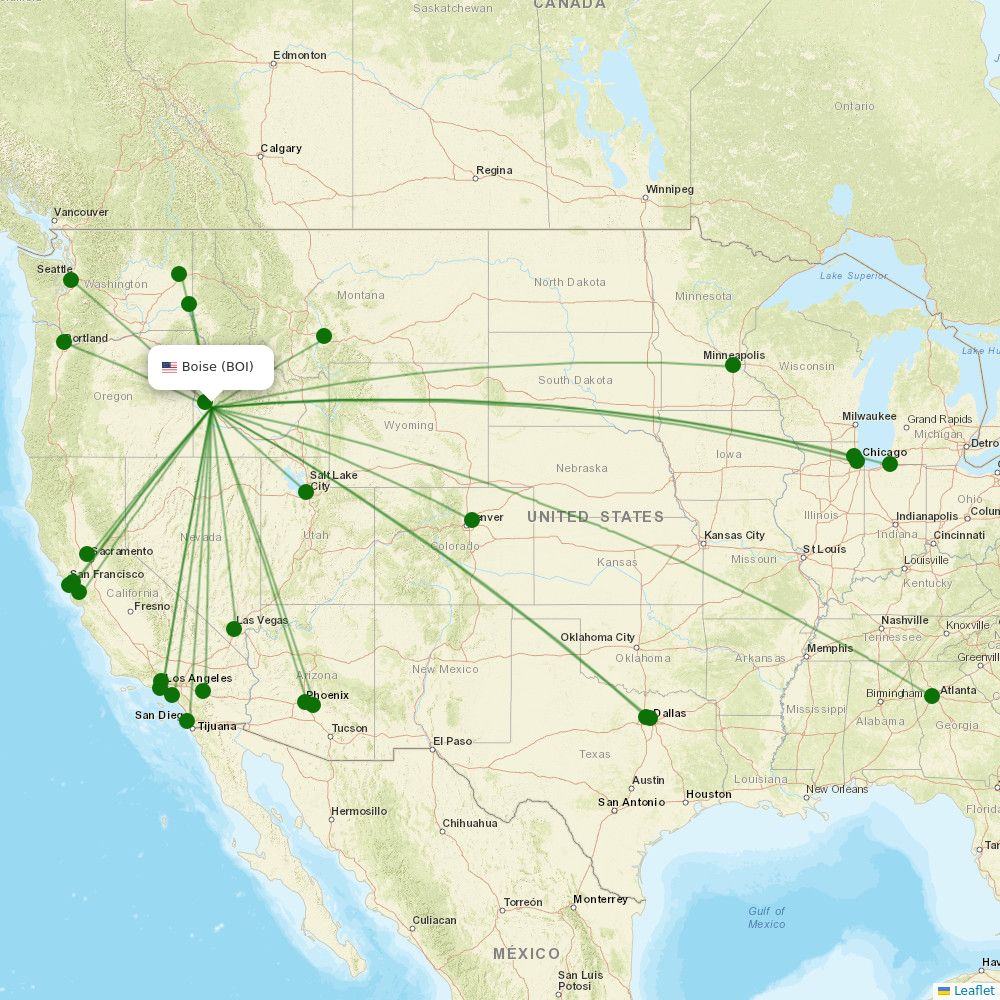 Boise Air Terminal airport map Boise (BOI) Airport Information