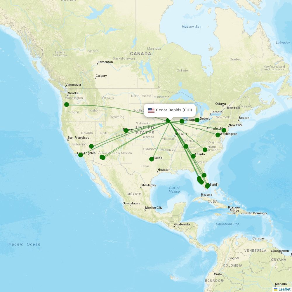 Cedar Rapids airport map Cedar Rapids (CID) Airport Information