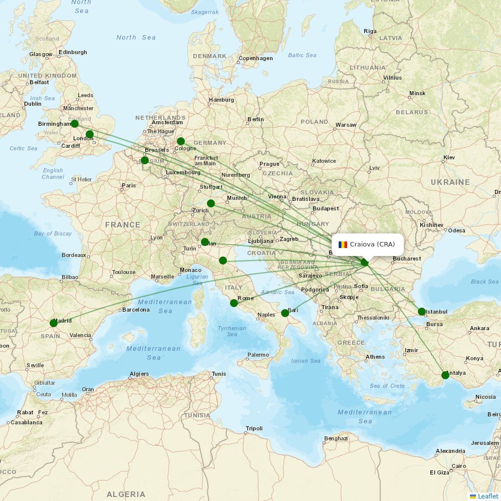Craiova (CRA) arrivals today Airport Information