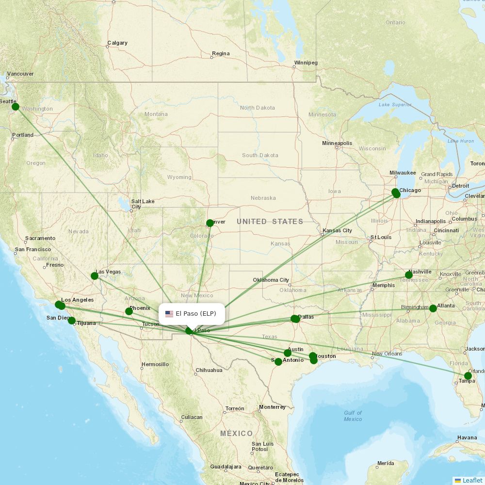 El Paso International Airport airport map El Paso (ELP) Airport