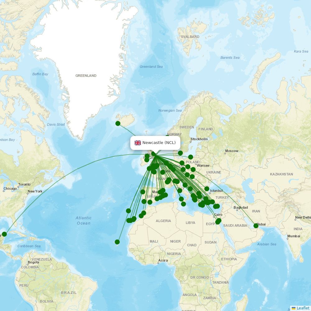 Newcastle International Airport airport map Newcastle (NCL) Airport